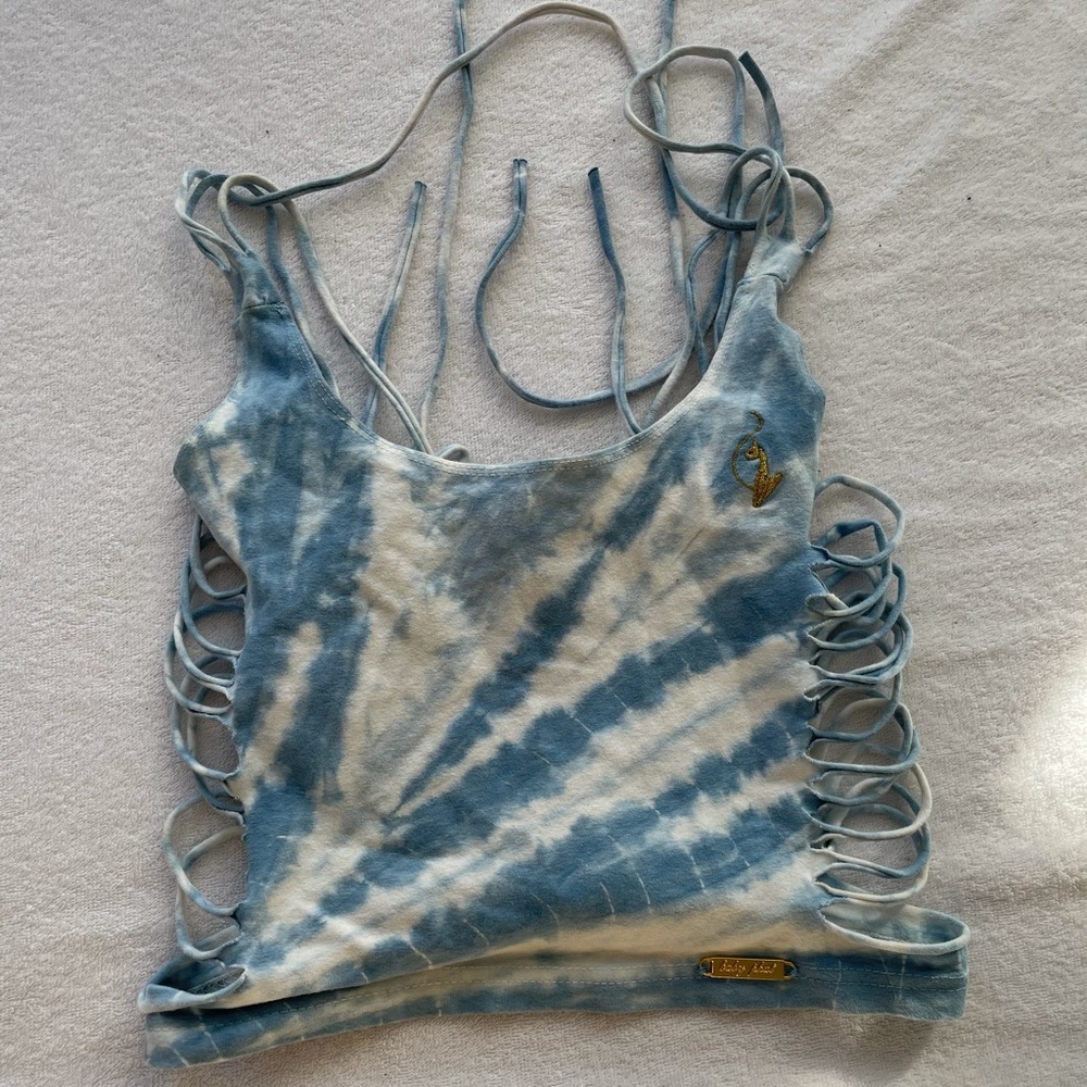 Rare Baby Phat distressed crop top